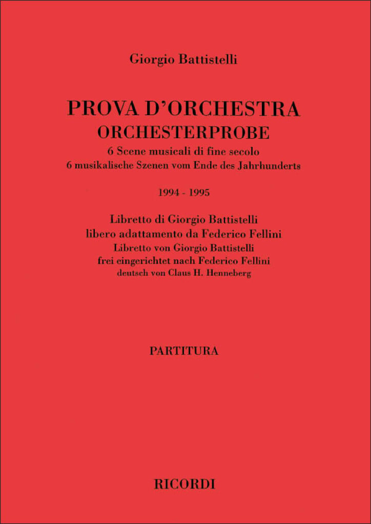 Orchesterprobe (Prova D'Orchestra)